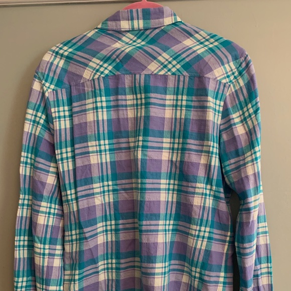 J Crew Flannel Button-Down Shirt - Picture 2 of 3